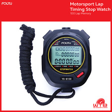Motorsport Lap Timing Hand-Held Stop Watch, 100 Lap Memory for Rally/Trackdays