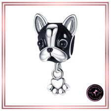 ?French BULLDOG Bracelet Charm Genuine S925 Stamped Sterling Silver?