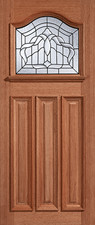HARDWOOD ESTATE CROWN GLAZED 1L EXTERNAL DOOR