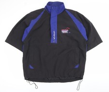 Stuburt Mens Black Blue Windbreaker Jacket L Sports Golf Casual