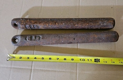 Pair lot antique long - 1,