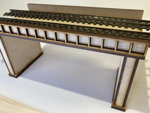 Double width railway - double, girder