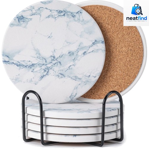 6pcs absorbent coasters set - absorbent,