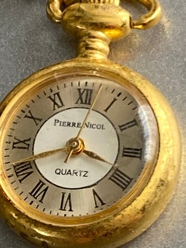 Pierre nicol gold pocket watch - gold,