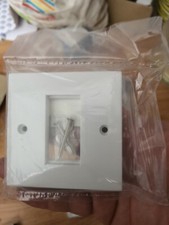 Pack of 2G Modular Faceplate 1 X 25 X 50 MM NET1GWH