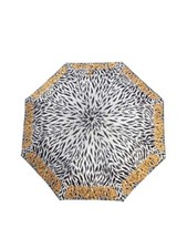 Gianni Versace RARE Umbrella vintage Black gold Logo Zebra