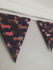 Sausage Dog Christmas Fabric