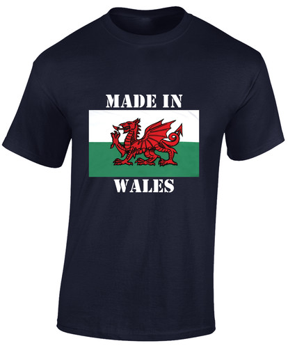Made wales mens shirt - wales, t