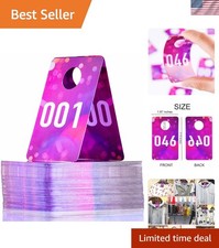 Live Plastic Number Tags