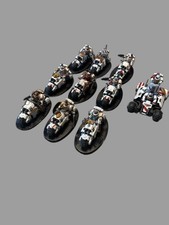 Warhammer 40k White Scars Space Marine Army, Bikes, ATV