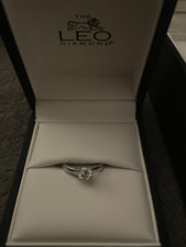 Beautiful Platinum 0.50 Ct Leo Solitaire Diamond Ring