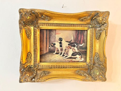 Vintage hunt dog - dog, print