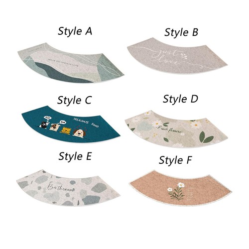 Curved bath mat bathroom - curved,