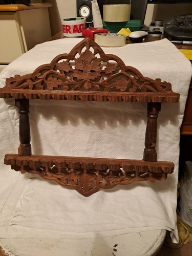 Vintage hand carved wooden - hand,