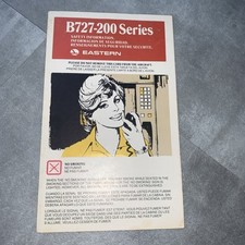 SAFETY CARD EASTERN AIRLINES