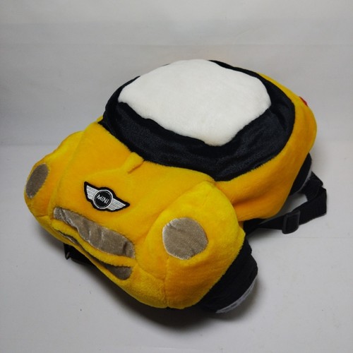 Yellow mini cooper - mini, plush