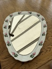 Vintage West German Porcelain Wall Mirror