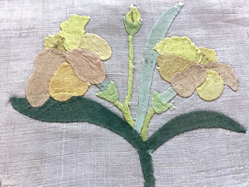 Vintage oval linen - vintage,