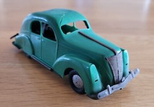 VINTAGE WELLS BRIMTOY TINPLATE & PLASTIC CLOCKWORK LINCOLN ZEPHYR COUPE SEDAN