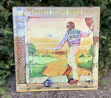 ELTON JOHN GOODBYE YELLOW BRICK DECORATIVE METAL LP RECORD COVER WALL ART PLAQUE