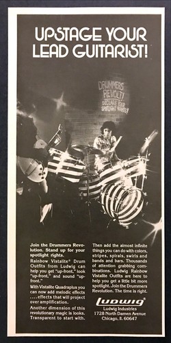 1975 ludwig rainbow - 1975, vistalite