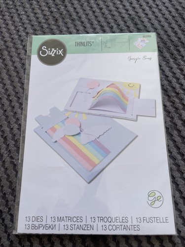 Sizzix rainbow slider - sizzix, card