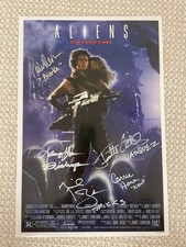 Aliens Mini Poster Signed By