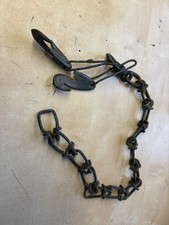 Iron Hook Farm Chain Vintage Old Used Large Heavy Industrial