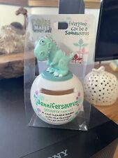 Dinosaur Dino Personalized Plastic Money Box Bank Jar Saving Jenninfersaurus