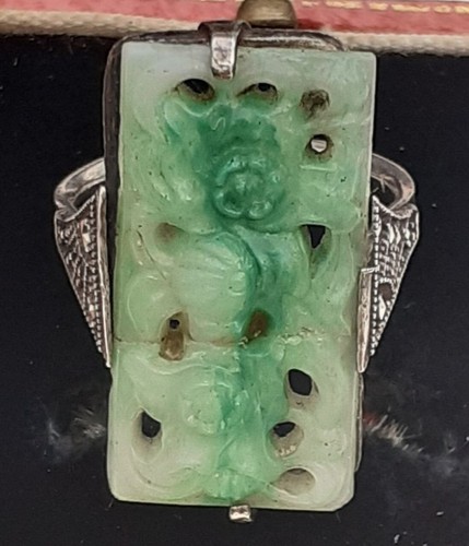 Peking jade ring with - peking,