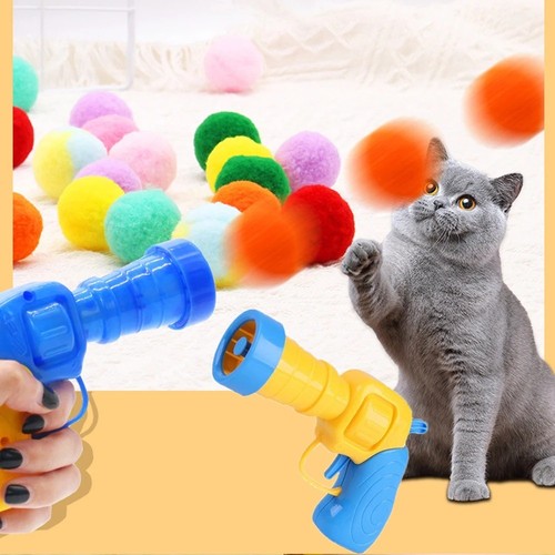 Cat ball gun interactive toy - cat,