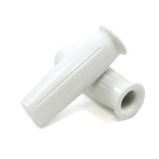 White Early Barrel Style Grips