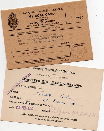 Vintage nhs medical - vintage, card