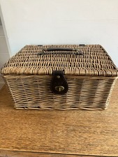 Rectangle Woven Wicker Picnic