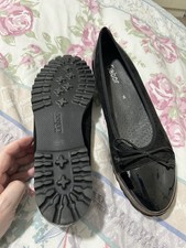 Gabour Black Patent Ballerina