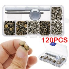 120Pcs/Set Rivets Double Cap