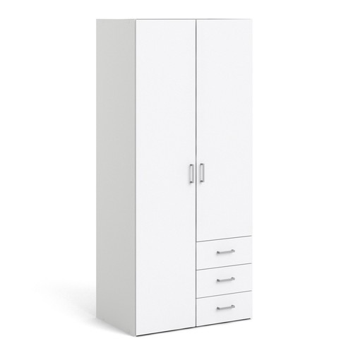 Modern white wardrobe - modern,
