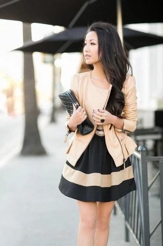 Zara peplum frill - peplum, leather