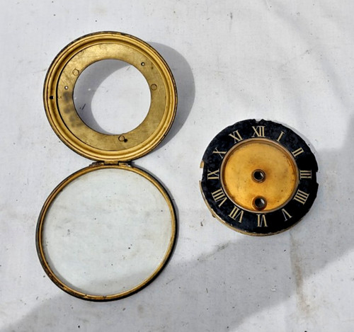 Antique vintage slate clock - vintage,