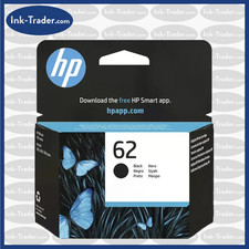 Genuine HP 62 Black Ink - For