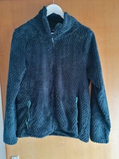 Super Cosy Navy Ladies Zip Up Waffle Fleece with Pockets Size L