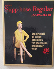 Mojud Vintage Seamed Stockings with box + Free pair of Lucky Charm