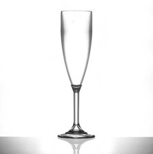 Plastic champagne flutes glass - plastic,
