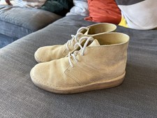 Clarks Desert Coal Boots Maple Suede Size UK 6.5