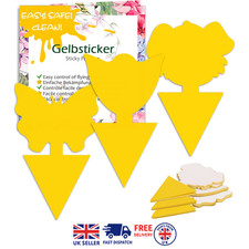 30 PCS Fruit Fly Sticky Traps–Double-Sided Fungus Gnat Catcher for Indoor Plants