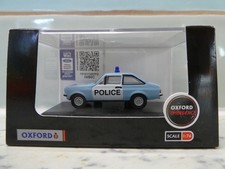 OXFORD DIECAST OO 1:76 Cambridgeshire Police Car Ford Escort Mk2 Ref 76ESC004