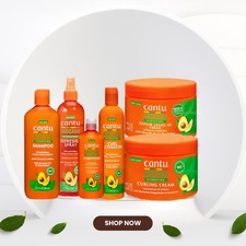 Cantu Avocado Hair Care Bundle - Hydrating Shampoo 400ml, Conditioner 400ml,