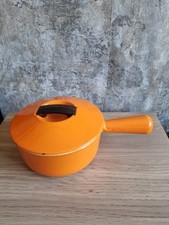 Cousances Le Creuset Orange Raymond Loewy Retro Cast Iron Saucepan 16cm MCM