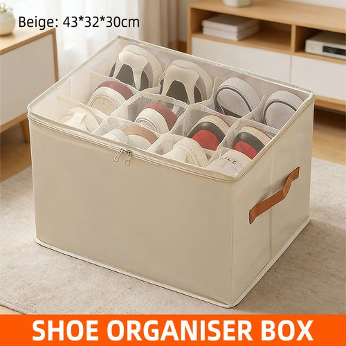 Foldable shoe storage box - shoe,
