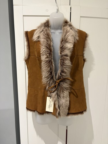 Real sheepskin gilet - gilet, shearling